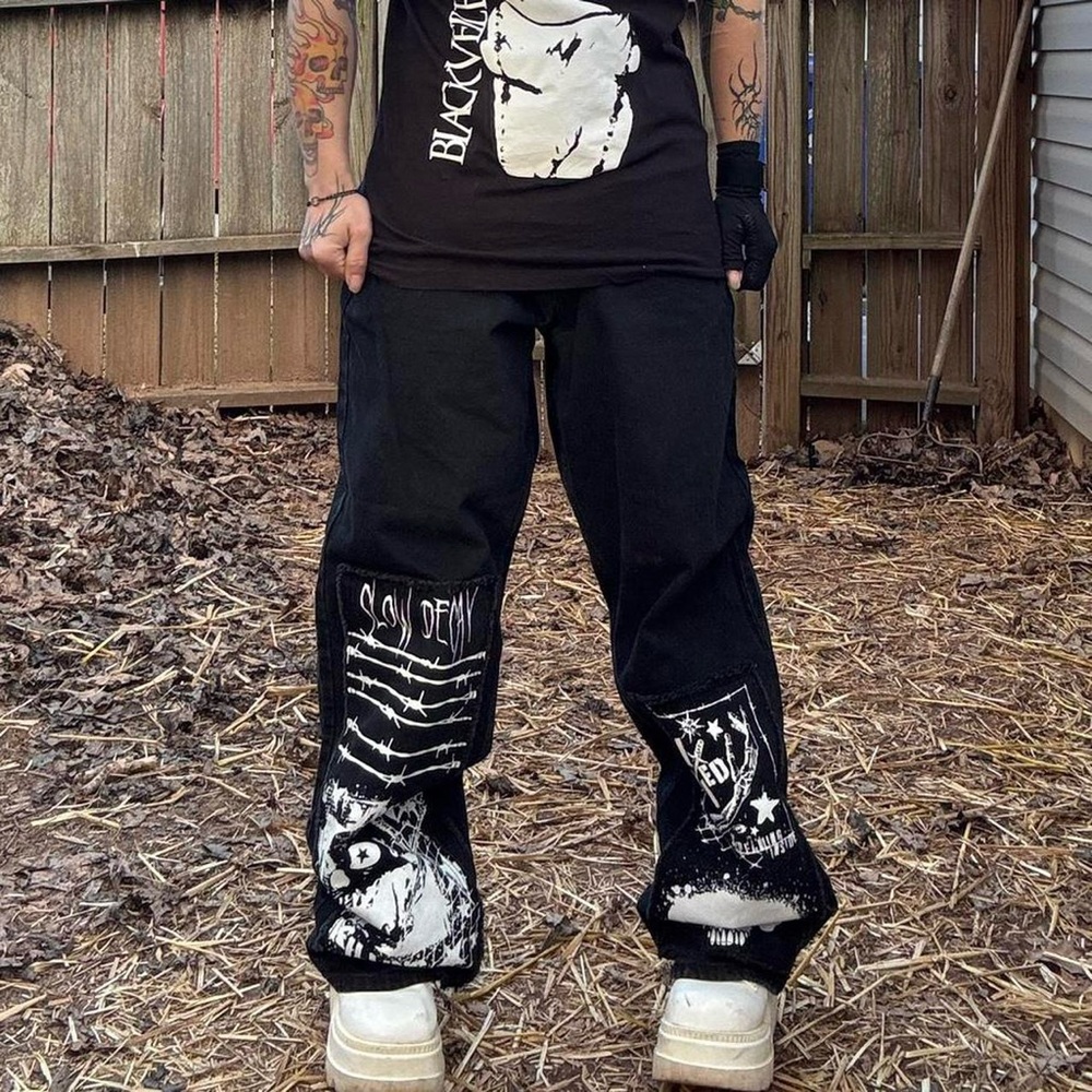 NWT Hot Topic slow decay patch pants